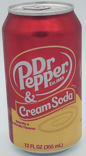 Dr Pepper and Cream Soda 355 mL
