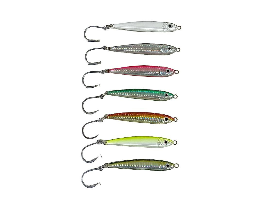 RESIN JIGS ALL 8 COLORS ( 1 OF EACH LONG CAST RESINS) - Joebaggs