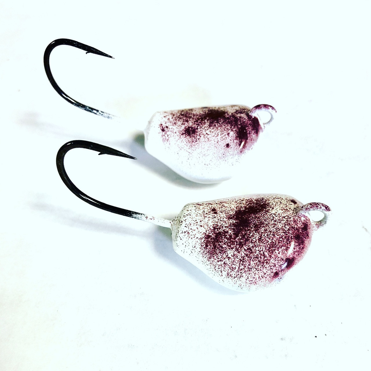 LAY PERFECT TOG/SHEEPHEAD JIGS-GLOW WHITE LEGGER (CUSTOM 4XX HOOK