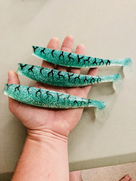 FREEDOM FISH (3 PACK) REPLACEMENT TAILS   GREEN MACKEREL