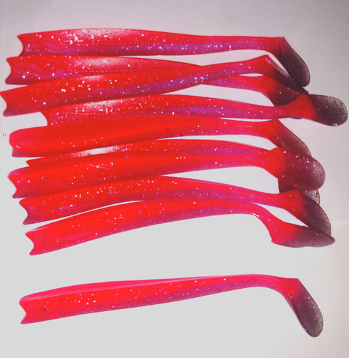 Patriot Fish Pink replacement tails (10pack)