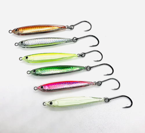 RESIN JIGS ALL 6 COLORS ( 1 OF EACH LONG CAST RESINS) - Joebaggs Outdoors