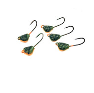 (5  pack) Lay Perfect Jigs Green Crab 4xx hooks