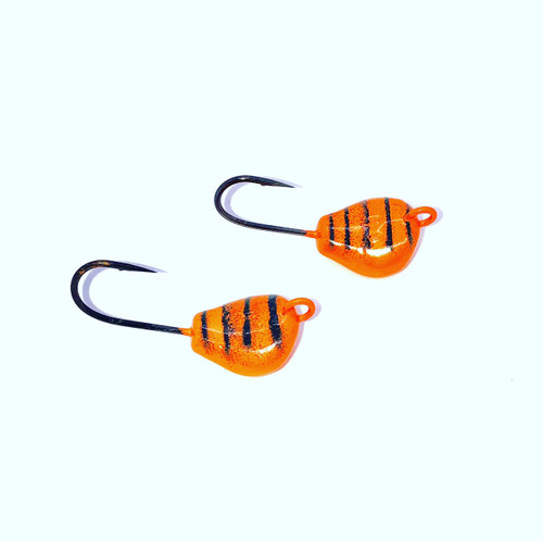 LAY PERFECT TOG/SHEEPHEAD JIGS-TIGER (CUSTOM 4XX HOOK 4/0)