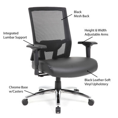 Office Source Big Tall Mesh Back Executive Chair OfficeSource