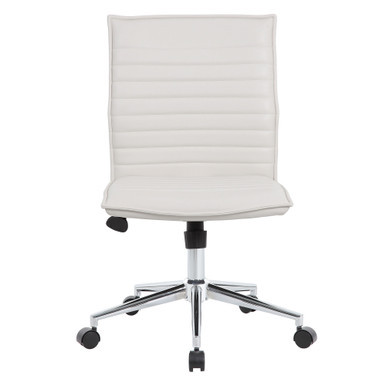 Ridge Executive Mid Back Armless, Ribbed Back Task Chair w