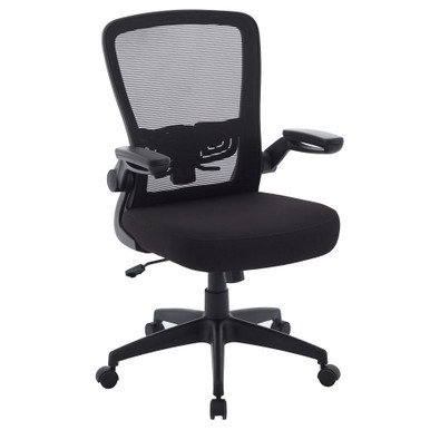 Finn Flip Arm Mesh Back Task Chair with Black Frame OfficeSource