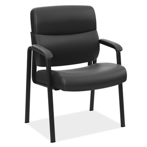 Ebony Collection Guest Chair With Black Frame