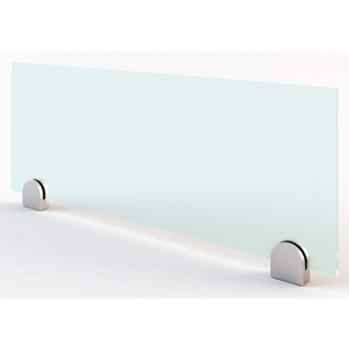 Fuse Collection Tempered Frosted Glass Screen with Brackets - 30" x 12"
