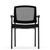 Parson | Micro Mesh Back Side Chair with Arms - Fabric