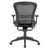 Spice Collection Mid Back Chair, Mesh Back, Black Upholstered Seat with Black Frame 1