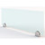 Fuse Collection Tempered Frosted Glass Screen with Brackets - 30" x 12"