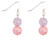 Carrie Elspeth Pastel Crackle Globes Earrings Pink/Purple