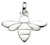 Silver Bee Pendant