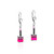 GeoCUBE® Earrings classic polaris & rhinestone multicolour