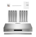 B53A SAKURA 30" OR 36" RANGE HOOD WITH CHIMNEY FLUE - STAINLESS STEEL - MADE IN TAIWAN