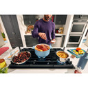 Kitchenaid® 30" Gas-on-Glass Cooktop KCGG530PBL