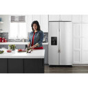 Amana® 33-inch Side-by-Side Refrigerator with Dual Pad External Ice and Water Dispenser ASI2175GRS