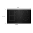 Whirlpool® 36" Intelligent Induction Cooktop with Temp Cook™ Technology and WipeClean™ Coating WCIT7536SB