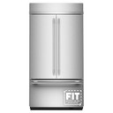Kitchenaid® 24.2 Cu. Ft. 42"" Built-In French Door Bottom Mount Refrigerator with Platinum Interior KBFN542SPS