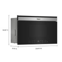 Whirlpool® 1.1 cu. ft. Built-In Smart Multifunctional Microwave Oven with Air Fry - 900 watts YWMBT7030SZ
