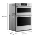 Kitchenaid® 27-inch Smart Electric Combo Wall Oven with Assisted Cooking Modes - PrintShield™ Finish KOEC727SPS