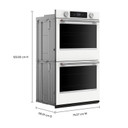 Kitchenaid® 30-inch Smart Electric Double Wall Oven with Assisted Cooking Modes - White KOED730SWH