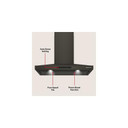 KitchenAid® 36-inch Wall-Mount, 4-Speed Canopy Hood KVWC736SBE