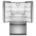 Kitchenaid® 25 Cu. Ft. 36-Inch Standard-Depth French Door Refrigerator with Internal Water Dispenser KRFF136SPS