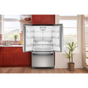 Kitchenaid® 25 Cu. Ft. 36-Inch Standard-Depth French Door Refrigerator with Internal Water Dispenser KRFF136SPS