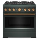 KitchenAid® 36-Inch 6 Burner Commercial-Style Dual Fuel Range with No Preheat Air Fry Mode KFDS936SJP