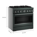 KitchenAid® 36-Inch 6 Burner Commercial-Style Dual Fuel Range with No Preheat Air Fry Mode KFDS936SJP