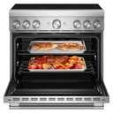 KitchenAid® 36-Inch 6-Element Induction Freestanding Commercial-Style Range with Air Fry KFIS936SSS