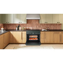 Kitchenaid® 36-Inch 6-Element Induction Freestanding Commercial-Style Range with Air Fry KFIS936SJP