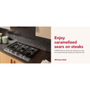 Kitchenaid® Gas-on-Metal Cooktop with 5 Versatile Burners and Edge-to-Edge Cast-Iron Grates KCGK330SSS
