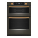 Kitchenaid® 30-inch Smart Electric Combo Wall Oven with Intelligent Cooking Camera - Black Ore KOEC930SBE
