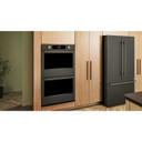 Kitchenaid® 30-inch Smart Electric Double Wall Oven with Intelligent Cooking Camera - Black Ore KOED930SBE