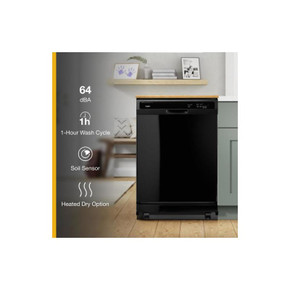 Whirlpool® Heavy-Duty Dishwasher with 1-Hour Wash Cycle WDP370PAHB