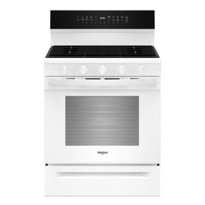 Whirlpool® 30-inch Smart Gas Range with Air Cooking Technology, Steam/Self Cleaning, Rapid Preheat 5.3 CuFt Capacity WFGS7530RW