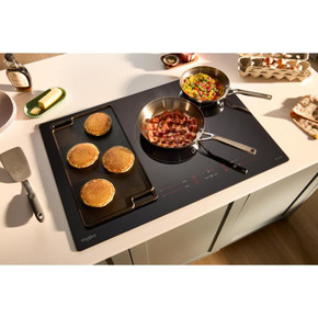 Whirlpool® 30" Intelligent Induction Cooktop with Temp Cook™ Technology WCIT7030SB