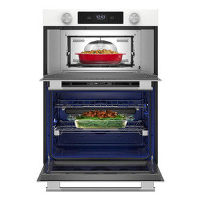 Kitchenaid® 30-inch Smart Electric Combo Wall Oven with Assisted Cooking Modes - White KOEC730SWH