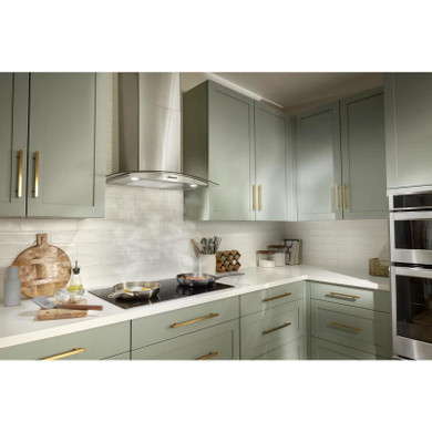 Whirlpool® 30" Curved Glass Wall Mount Range Hood WVW51UC0LS