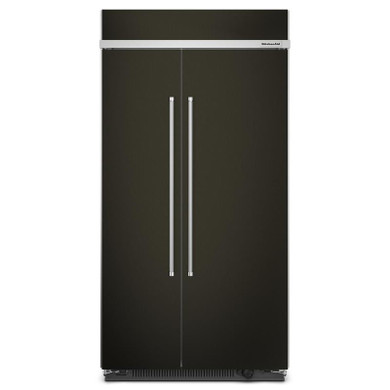 Kitchenaid® 25.5 Cu Ft. 42" Built-In Side-by-Side Refrigerator with PrintShield™ Finish KBSN702MBS