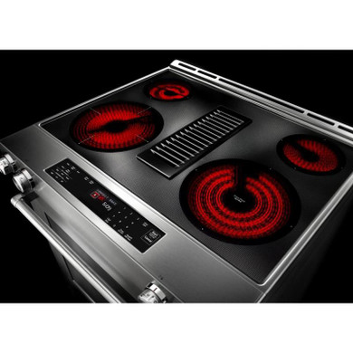 Kitchenaid® 30-Inch 4-Element Electric Downdraft Front Control Range KSEG950ESS