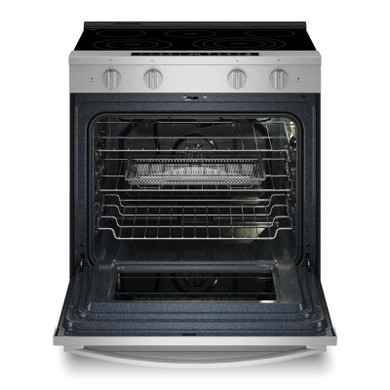 Whirlpool® 30-inch Smart Slide in Electric Range with Air Cooking Technology, No Preheat Air Fry, WipeClean™ Coating, Steam/Self Clean and High Speed Preheat YWSES7530RZ