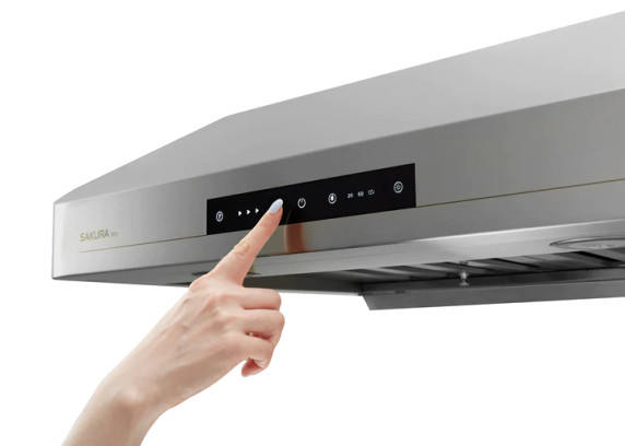 B53A SAKURA 30" OR 36" RANGE HOOD WITH CHIMNEY FLUE - STAINLESS STEEL - MADE IN TAIWAN