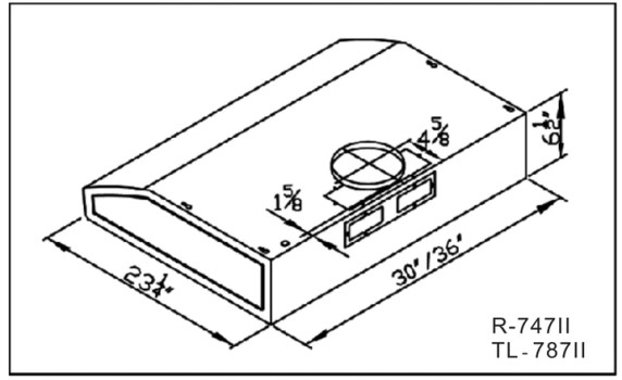 R-747II SERIES SAKURA 30" RANGE HOOD - MADE IN TAIWAN