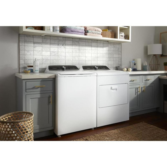 Whirlpool® 7.0 Cu. Ft. Top Load Gas Moisture Sensing Dryer WGD5010LW