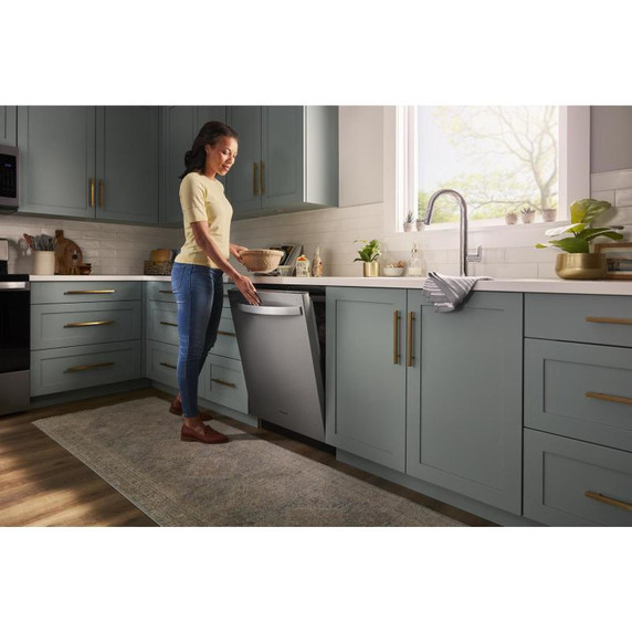 Whirlpool® 51 dBA Quiet Dishwasher with 3rd Rack and Pocket Handle WDP730HAMZ