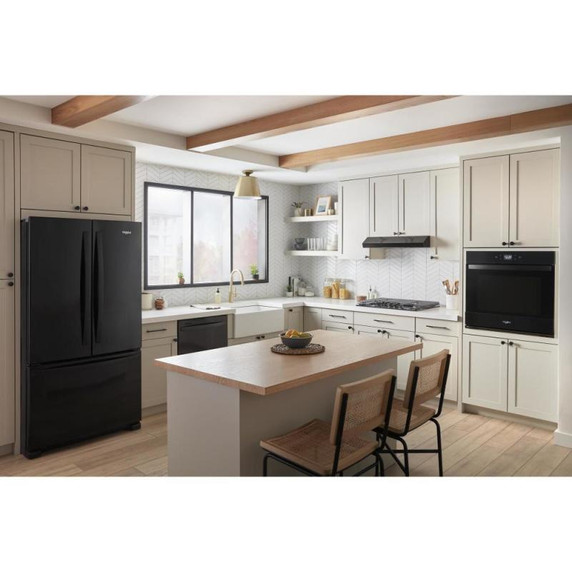 Whirlpool® 4.3 Cu. Ft. Single Wall Oven with Air Fry When Connected WOES5027LB